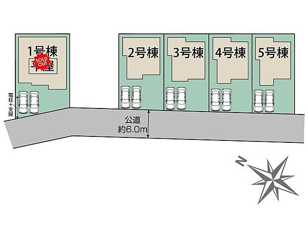 JR川越線「高麗川」駅徒歩４分♪全５棟の分譲地！各棟個性を持たせたカラーバリエーション。間取りや外観が全て違い個性的ながらも統一感のある美しい街並み、きっとお好みのお住まいが見つかります！