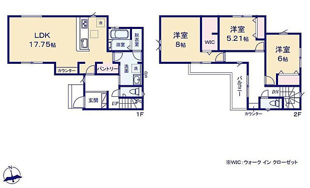 (1号棟)、3LDK、土地面積119.59m2、建物面積106.82m2