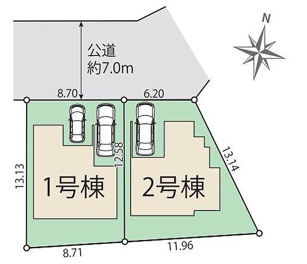 閑静な住宅街に佇む南向き全2棟♪強烈な日差しや、雨風、ホコリなどから大切な車を守るビルトインガレージ完備♪また悪天候の時など、身体を濡らすことなく乗降できる点も魅力的です。