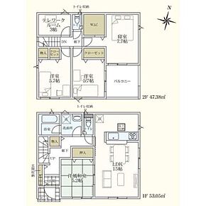 ☆３帖の多目的ルーム付き☆           
２階に多目的に使用可能な納戸を設けました！収納スペースとしては勿論、テレワークコーナーやスタディーコーナー、趣味のお部屋にも最適！ 