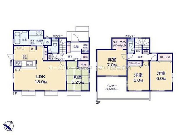 【4LDK】☆ゆとりの１８帖LDK☆
LDKに隣接する和室を開放すれば２３帖超えの大空間が広がります♪天候の急な変化にも柔軟に対応可能なインナーバルコニー採用！WIC・パントリー・SIC付き♪