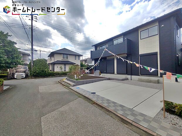 【現地外観写真】住宅性能評価で耐震等級３（最高等級）を取得！お客様を守る大切な住宅だからこそ、第三者の検査を受けて安心して住んでいただける住宅を建てております。その頑丈さを、ぜひ現地にてご体感くださいませ。
