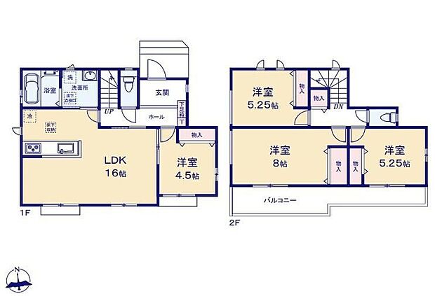 【4LDK】☆主寝室ゆとりの8帖!☆寛ぎの時間を紡ぎだす主寝室♪シングルベッド2台やキングサイズを置いても、ドレッサーやテレビ、チェストなどを置く余裕が生まれます!
