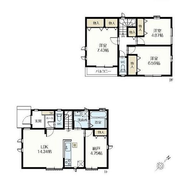 (A号棟)、価格5990万円、3LDK+S、土地面積99.74m2、建物面積91.18m2