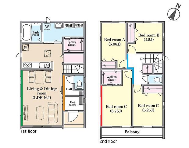 (A号棟)、価格4990万円、4LDK、土地面積102.88m2、建物面積96.88m2