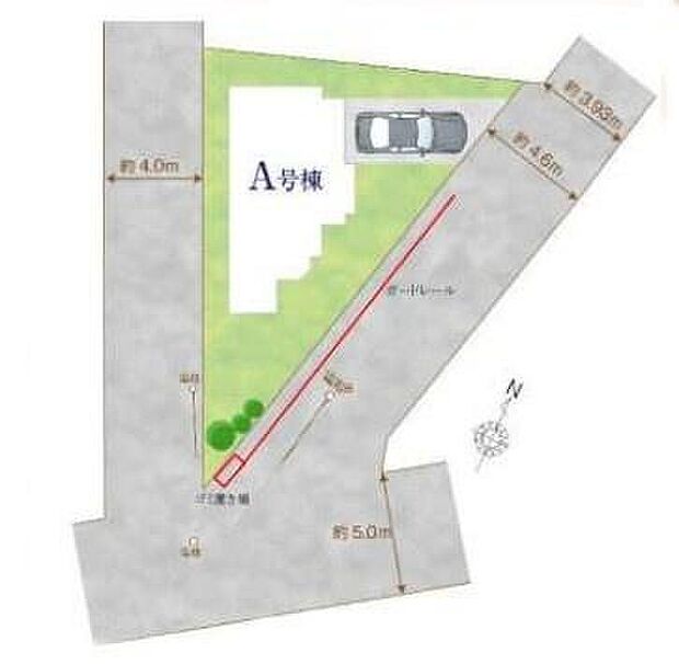 ≪全体区画図≫
・北総線「矢切」駅まで徒歩12分◎
・カースペースもございます!