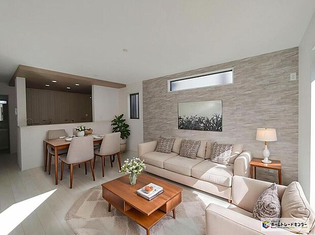 ☆リビング☆
大きな窓のあるリビングは、陽光あふれる明るい空間です。※こちらはCGで画像を生成したイメージ画像になります。家具などは付いておりません。