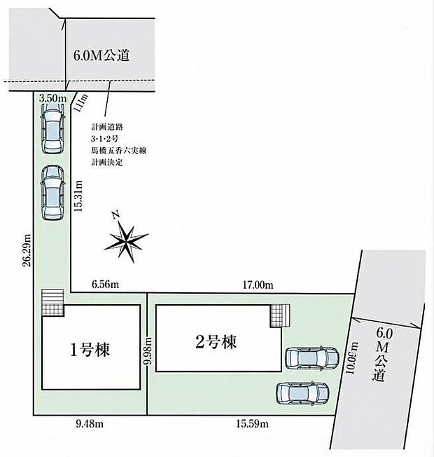 全道道路6m以上で車の出し入れもスムーズにできます。住環境と利便性が魅力な第一種住居エリア☆