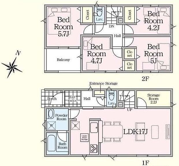 (1号棟)、価格3788万円、4LDK+S、土地面積104.62m2、建物面積91.72m2