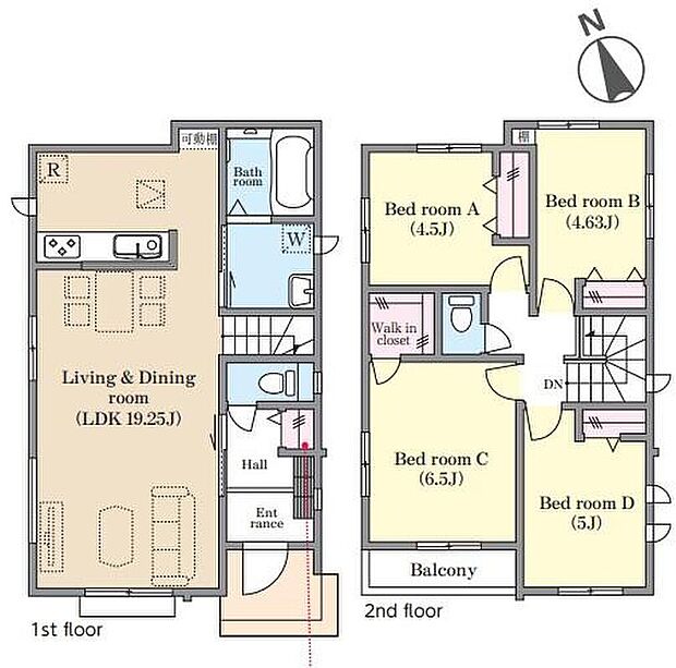 (A号棟)、価格4390万円、4LDK、土地面積113.79m2、建物面積92.53m2