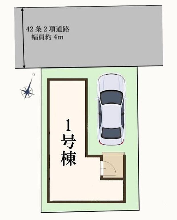 ≪区画図≫
敷地内駐車場完備☆
車通勤やお買物、お出かけもラクラクです♪