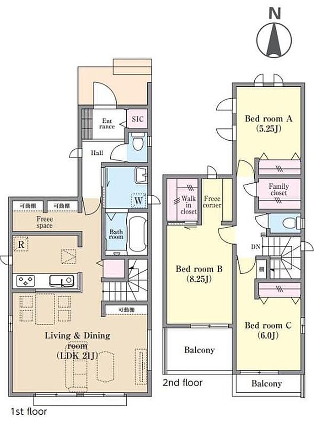 (B号棟)、価格3990万円、3LDK、土地面積104.6m2、建物面積99.37m2