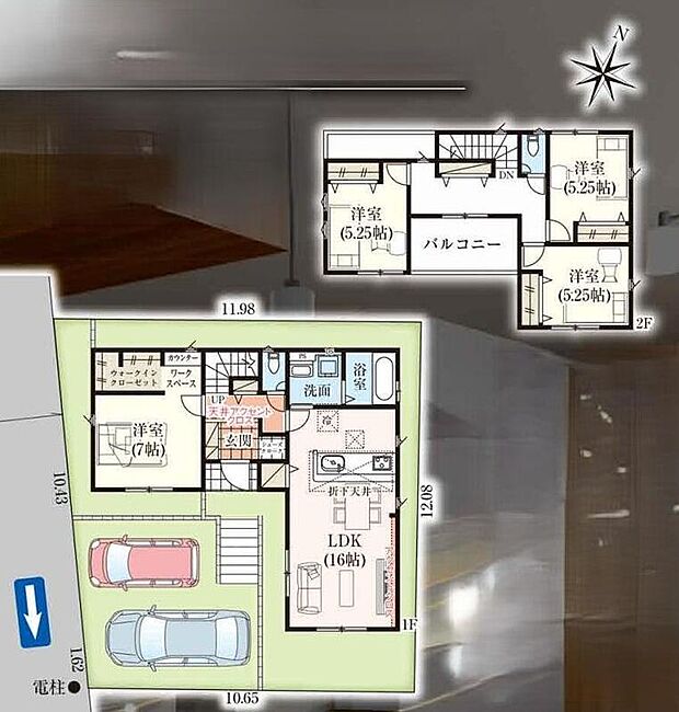 (1号棟)、価格4490万円、4LDK、土地面積136.28m2、建物面積109.3m2