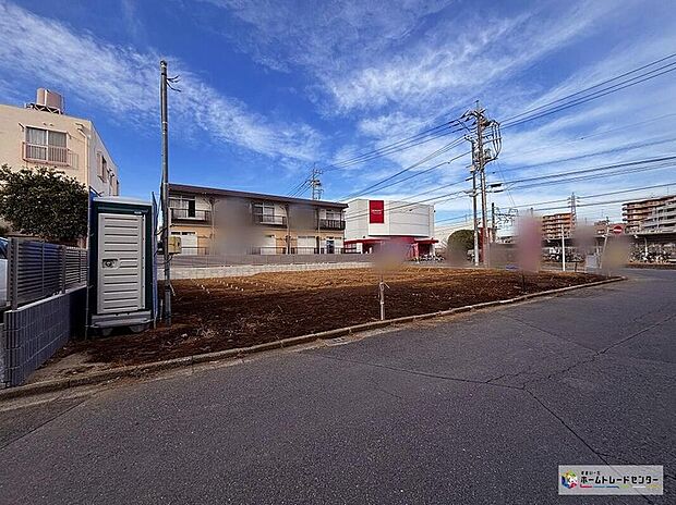 【現地外観写真】休日にご家族揃ってご見学はいかがでしょうか♪実際の現地を見てみると図面などではわからない、新たな発見もありますのでまずはお気軽にお問い合わせください♪