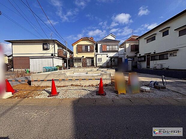 【現地外観写真】休日にご家族揃ってご見学はいかがでしょうか♪実際の現地を見てみると図面などではわからない、新たな発見もありますのでまずはお気軽にお問い合わせください♪