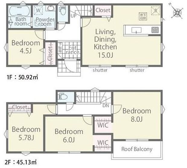 【4LDK】対面式キッチンからは、リビングにいるご家族の様子が一目で分かります。
小さいお子様がいても安心です♪