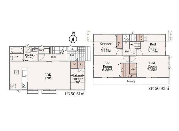 【3LDK+S】◇南面に広がる明るい17帖LDK！横になり寛げる畳コーナー付きです♪
◇水回り集中設計×通り抜け可能洗面室で導線らくらく家事効率UP♪
◇広々したバルコニーは2部屋から出入り可能で洗濯や布団干しも快適♪