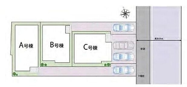 【全体区画図】教育施設が徒歩１０分圏内♪スーパー、コンビニ、ドラッグストアが徒歩圏内の生活便利エリアです！