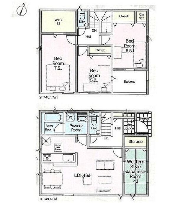 【4LDK】主寝室には3帖の大容量WIC♪衣類を一括収納でき衣替えもラクラクです◎
洗濯物やお布団をたっぷり干せてしっかり乾く南向きワイドバルコニー☆
防犯カメラ付きで防犯面も安心です！