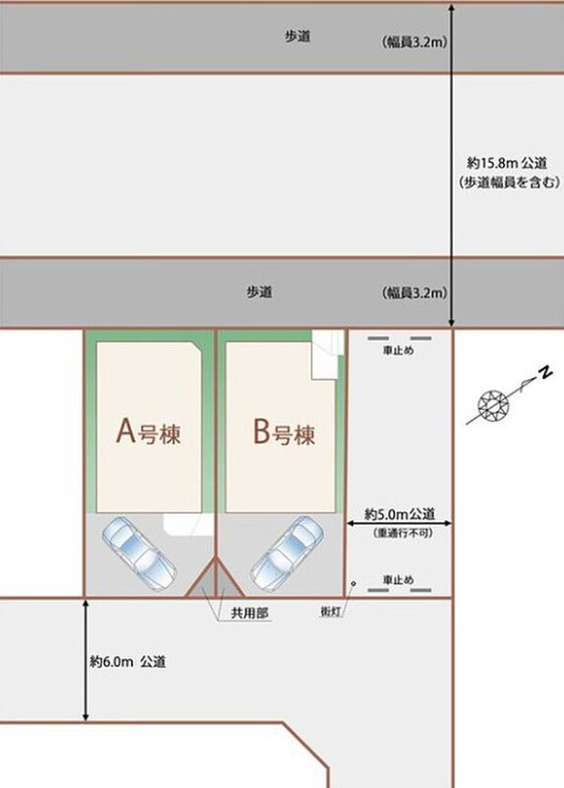 【区画図】周辺は閑静な住宅地☆カースペース付♪
小中学校まで徒歩8分以内◎スーパー、ドラッグストアなど併設のライフガーデンまで徒歩3分で日々のお買い物にも便利な住環境です♪