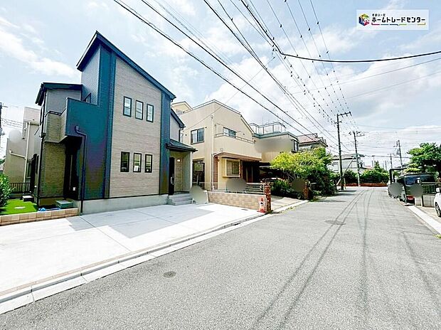 【前面道路含む現地写真】休日にご家族揃ってご見学はいかがでしょうか♪実際の現地を見てみると図面などではわからない、新たな発見もありますのでまずはお気軽にお問い合わせください♪