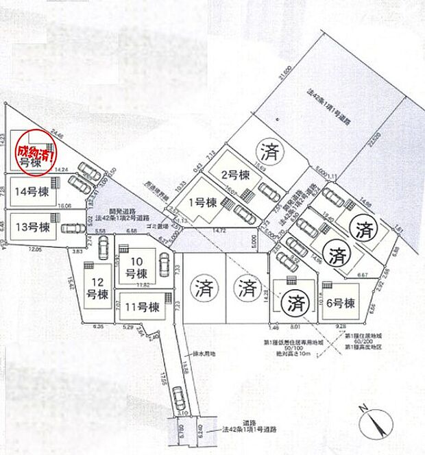 【全体区画図】JR武蔵野線「市川大野」駅までバス5分「高塚入口」停徒歩9分☆
子育て世代同士の相談もしやすい全15区画のビッグコミュニティー♪