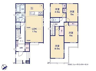 ◇人気の対面式キッチン採用☆配膳や後片付けもラクラク♪
◇2階に4部屋集約し、プライベートにも配慮したプラン♪
◇お子様も自分で靴がしまいやすい大型のシューズインクローク。 