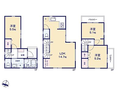 ◇陽光溢れる2階リビング！プライバシーが守れた空間で心地よく過ごせます♪
◇家事の時短に役立つ、あると嬉しい食洗器完備♪
◇オールフローリングでお手入れ・お掃除ラクラクです♪ 