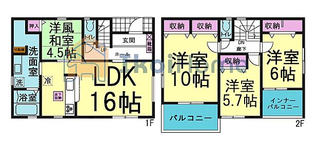 【ホームページに現地動画掲載中】●年中無休:当日予約可●雨の日も安心インナーバルコニー完備!