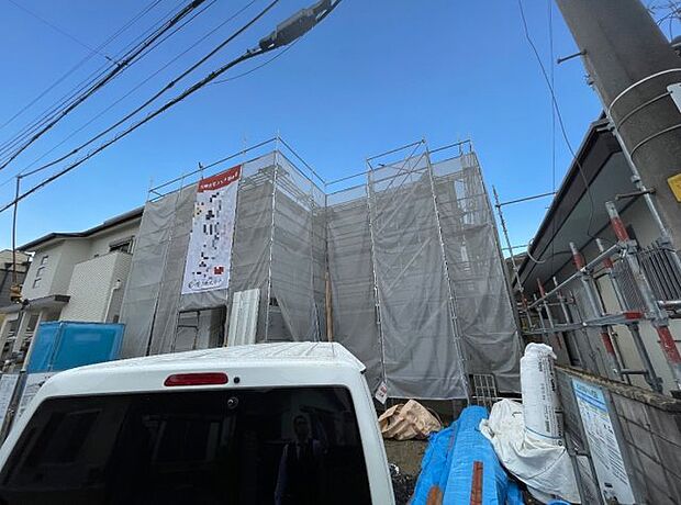 現在の進捗状況です！順調に作業進行中、完成が待ち遠しいです！詳細の間取り等、お気軽にお問い合わせください！