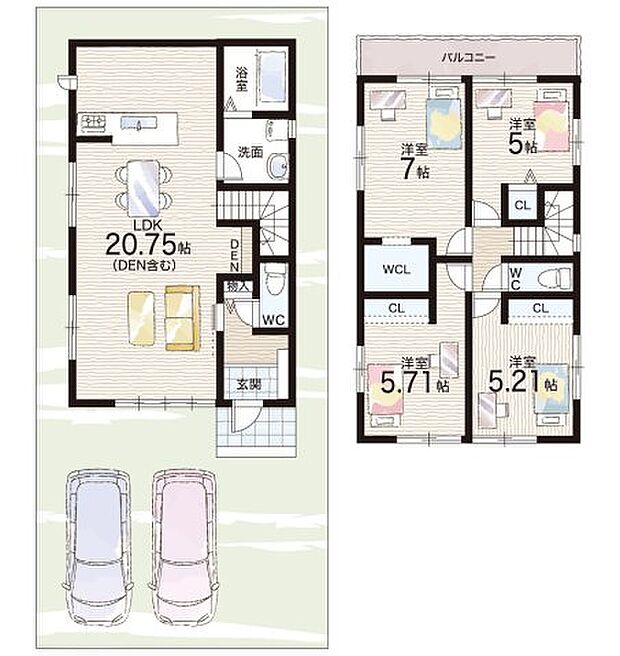 【4LDK】○貴生川小学校・・・徒歩19分 ○水口中学校・・・徒歩35分