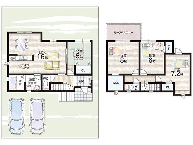 【4LDK】○瀬田東小学校・・・徒歩１９分 ○瀬田北中学校・・・徒歩２８分