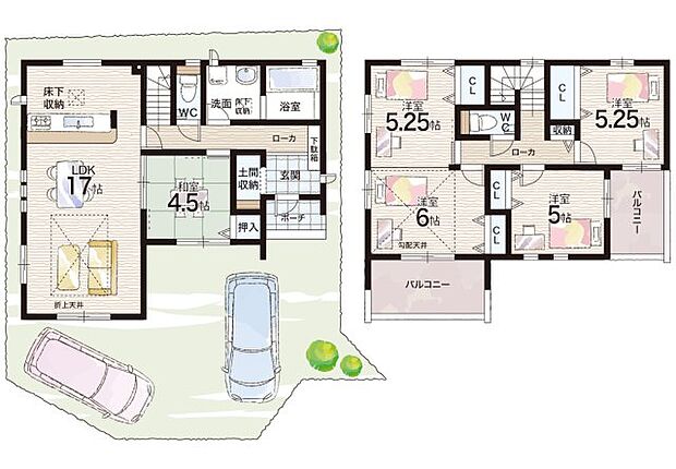 【5LDK】○葉山小学校・・・徒歩14分 ○葉山中学校・・・徒歩15分