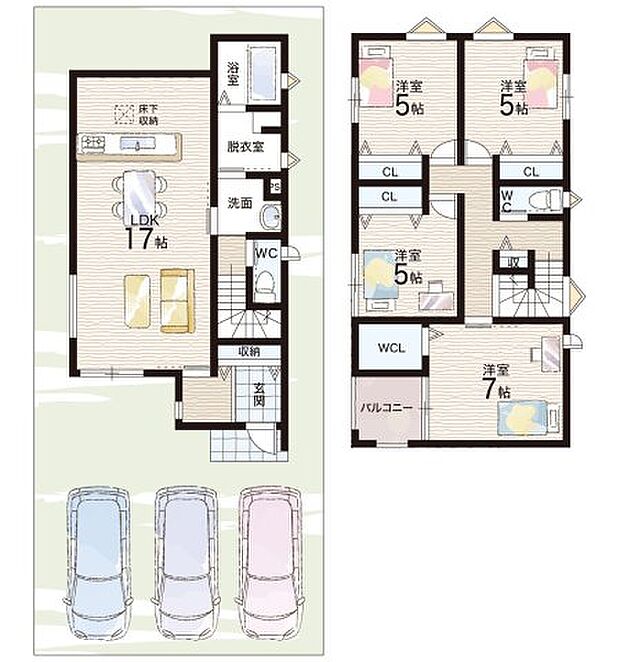 【4LDK】○大谷台小学校・・・徒歩4分 ○山手中学校・・・徒歩19分
