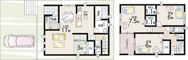 【3LDK】○藤尾小学校・・・徒歩10分 ○皇子山中学校・・・徒歩59分