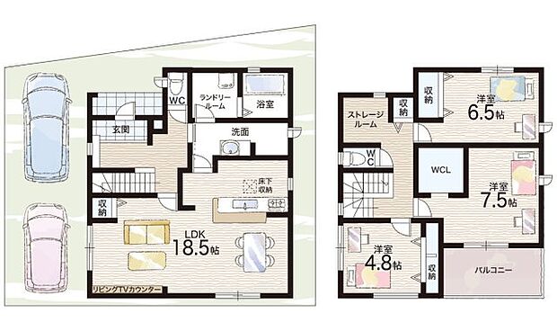 【3LDK】○堅田小学校・・・徒歩2分 ○堅田中学校・・・徒歩3分