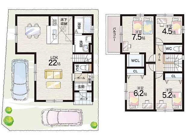 【4LDK】○津田小学校・・・徒歩17分 ○飾磨西中学校・・・徒歩7分