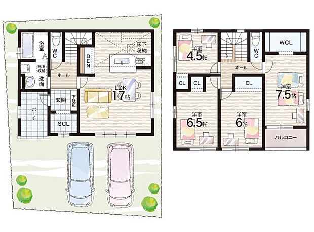 【4LDK】○津田小学校・・・徒歩17分 ○飾磨西中学校・・・徒歩7分