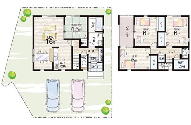 【4LDK+S(納戸)】○別府西小学校・・・徒歩8分 ○浜の宮中学校・・・徒歩9分