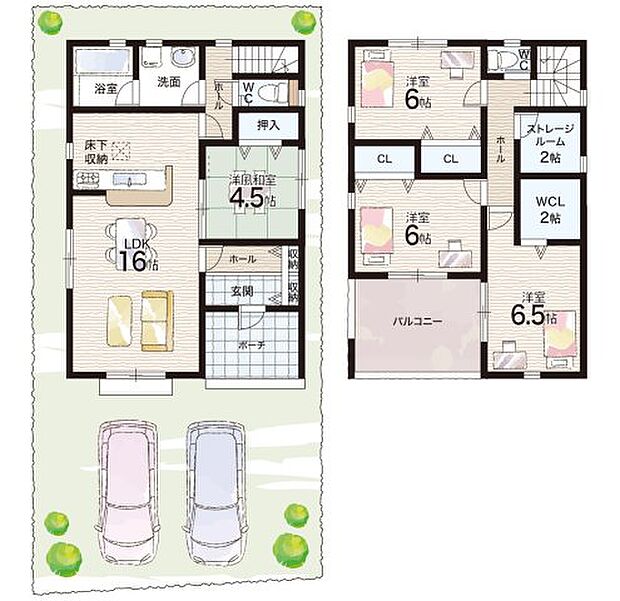 【4LDK】○妻鹿小学校・・・徒歩9分 ○灘中学校・・・徒歩31分