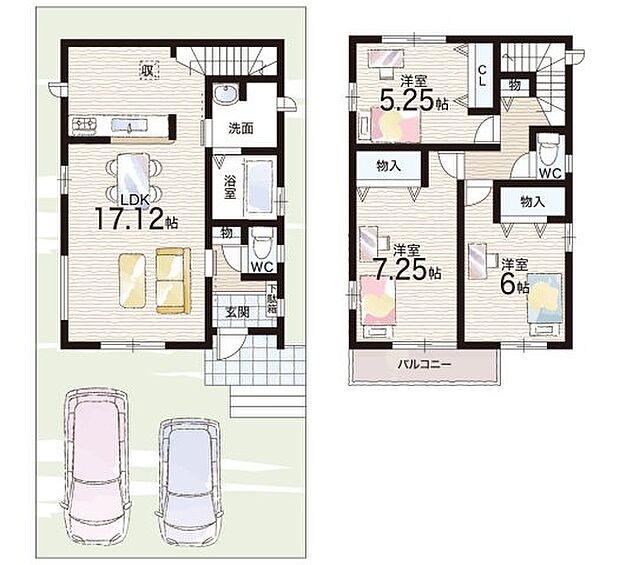 【3LDK】○下畑台小学校・・・徒歩10分 ○桃山台中学校・・・徒歩10分