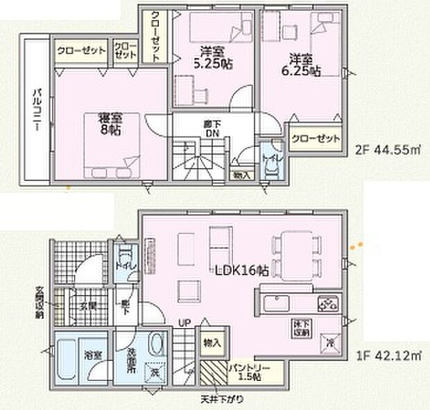 【3LDK】○野口小学校・・・徒歩12分 ○中部中学校・・・徒歩12分