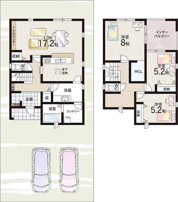 【3LDK】○白浜小学校・・・徒歩22分 ○灘中学校・・・徒歩19分