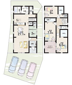 ○魚住小学校・・・徒歩20分 ○魚住東中学校・・・徒歩25分 