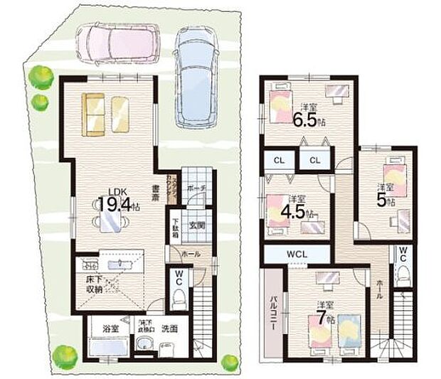 【4LDK】○妙法寺小学校・・・徒歩12分 ○横尾中学校・・・徒歩22分