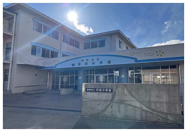 長野市立芹田小学校(約1m)