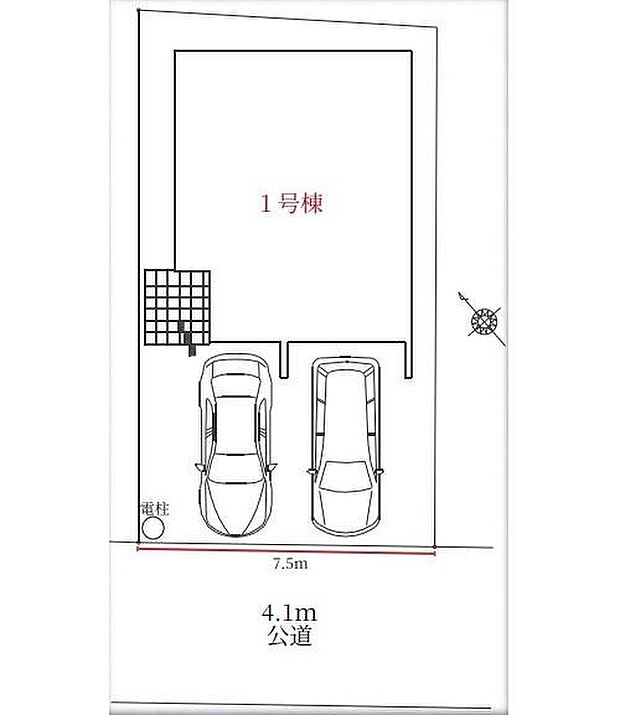 南面道路で日当たりも良好です♪車通りの少ない前面道路で駐車も落ち着いてできます☆