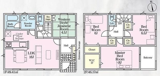 (2号棟)、価格2490万円、4LDK、土地面積312.56m2、建物面積95.58m2