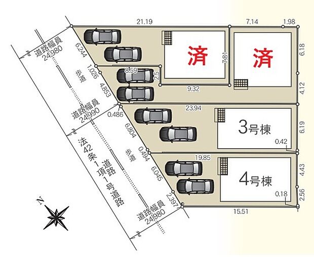 全４棟♪小学校も徒歩圏内でお子様の通学も安心な立地です！