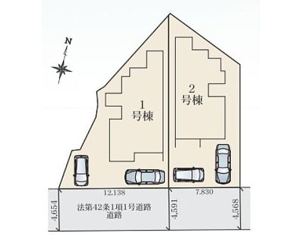 【全体区画図】人気の平屋一戸建☆